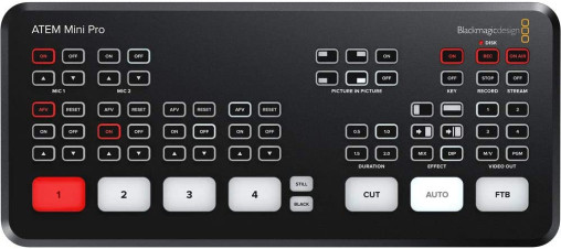 Seamless Bildmischer mit Streaming-Funktionen und Recording Blackmagic ATEM Mini Pro